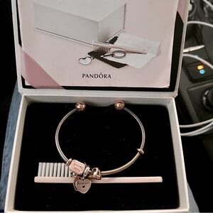 Pandora bracelet with charms